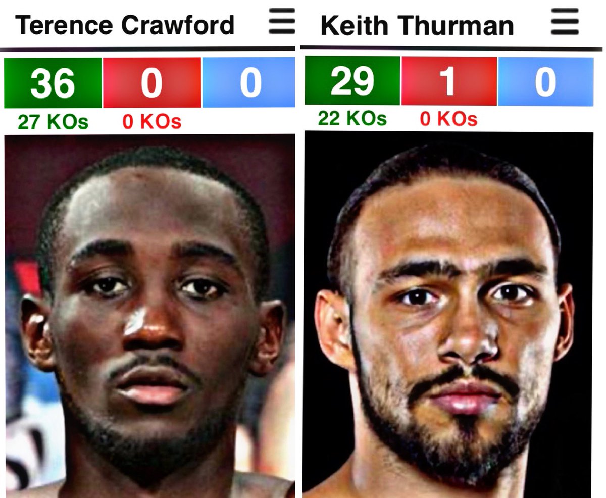 BoxingROKus's tweet photo. Since these guys canโt stop tweeting what do you guys think about @terencecrawford vs @keithfthurmanjr getting it on inside the Square circle? Let me know
#BoxingBeef #BoxingMatch #BoxingDrama #BoxingNews #BoxingRecord #BoxingFans #BoxingROKus #TerenceCrawford #KeithThurman https://t.co/tJ4qPqAXgp