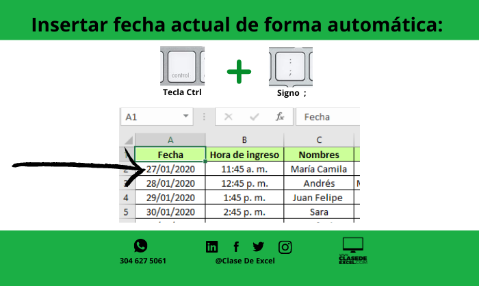 clasedeexcel's tweet photo. En el #TipDeLaSemana te enseñamos con ahorrar tiempo, al ingresar rápidamente la hora actual 🕒
✅Más info en https://t.co/AoeUxqZHCC
WhatsApp 304 627 5061
#cursosdeexcel #clasesdeexcel #excelcolombia #cursoexcel #clasedeexcel #FelizMartes https://t.co/NgIvR8wntu