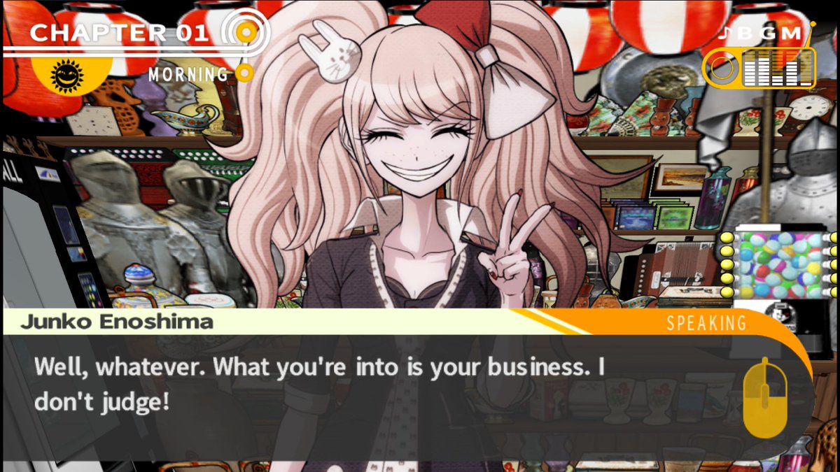 wow she does a better junko impersonation than I thought
