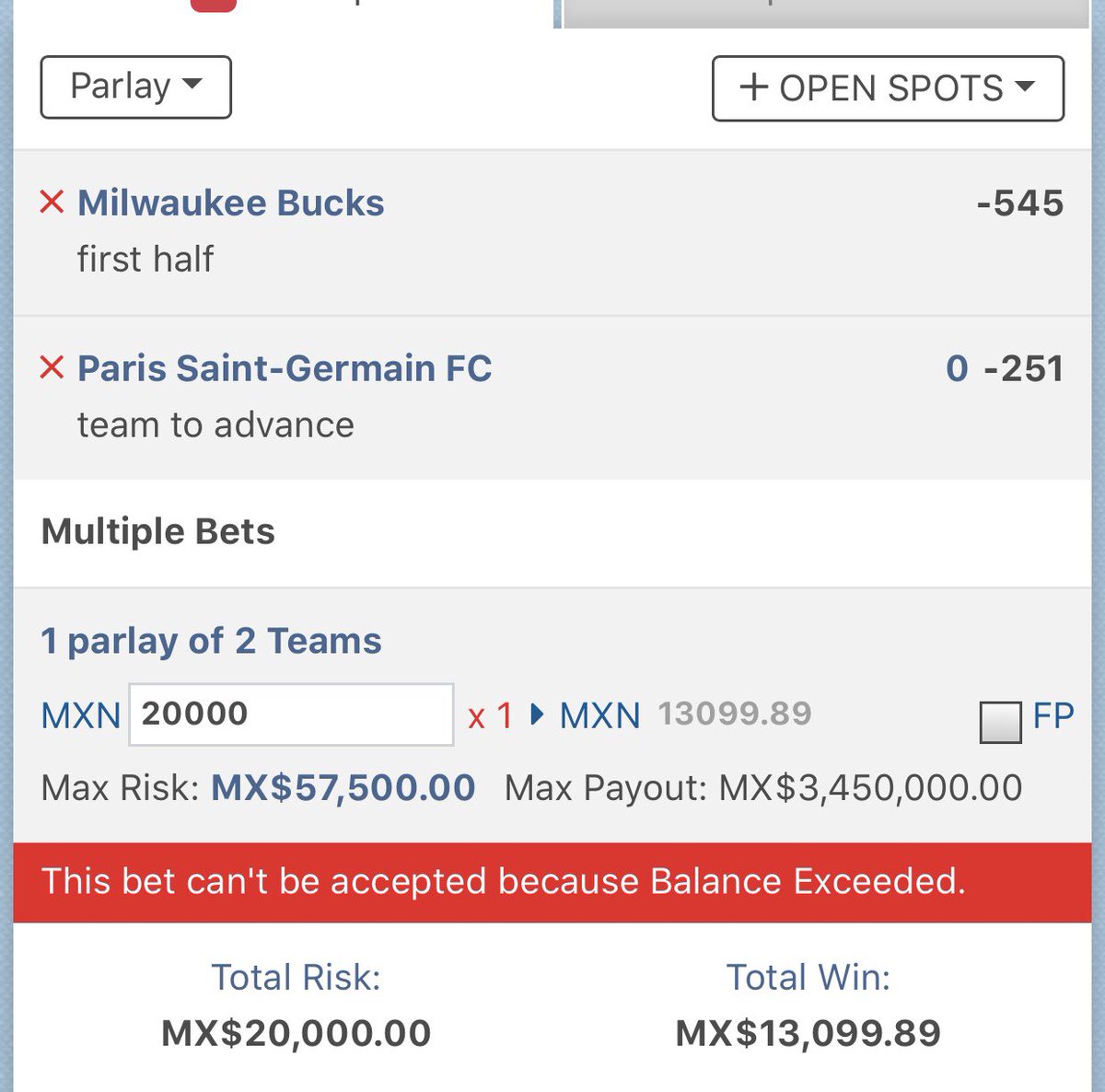 Hoy vamos con un parley 
Si en su página de apuestas les permite Milwaukee win primera mitad y todo el juego agréguenlo.
Suerte 
Vamos por otra verde ✅✅✅
