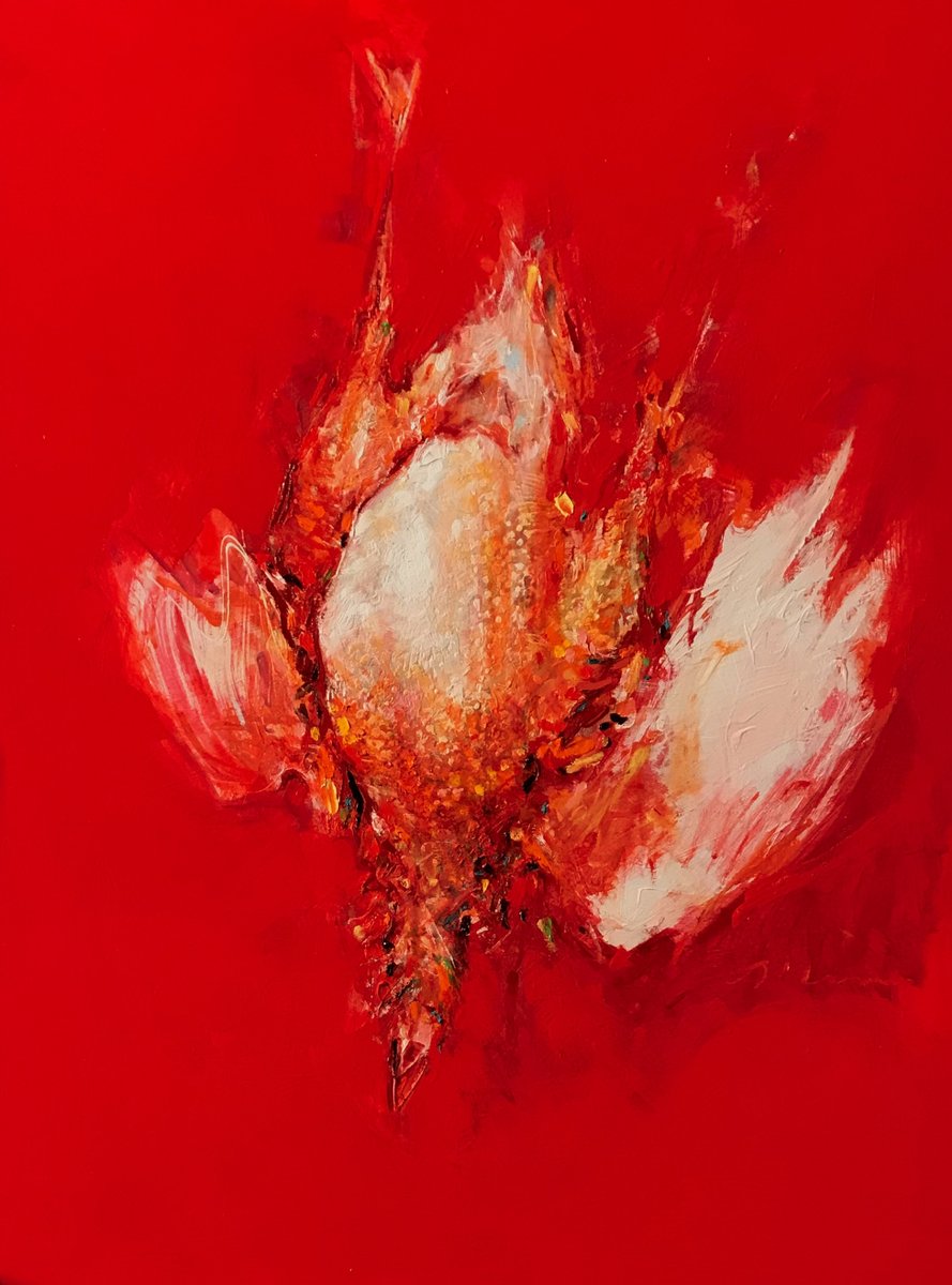 Jere Allen: Red Birds and Paper Boats on display now! - mailchi.mp/4ec6b7885127/r…