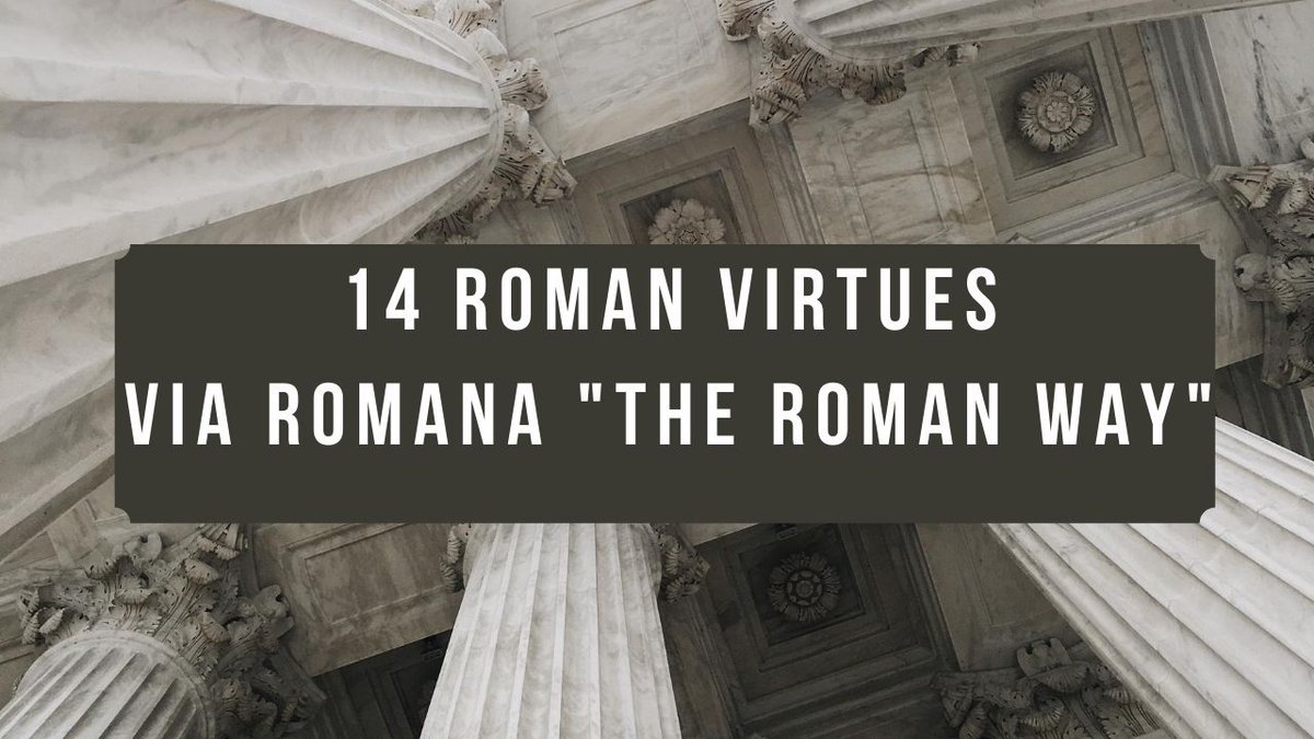 14 Roman VirtuesSociety has lost its way with many structures that support virtues fading away.What values do you aspire to in life?Then where do you get your values from?Ancient Rome had 14 Personal Virtues to followThey are an excellent place to start.///THREAD///