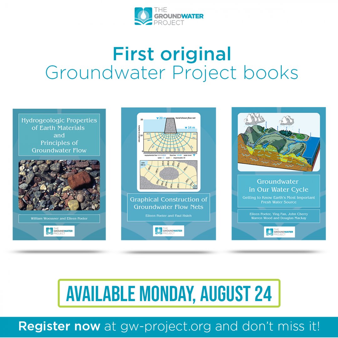 LAHMAS_Hydro's tweet image. cryohydrogeo: RT groundwaterproj: The first three original books to be published at the Groundwater Project platform will be launched next Monday, August 24th!
They're completely free of charge and always will be. All you have to do is register. Join us …