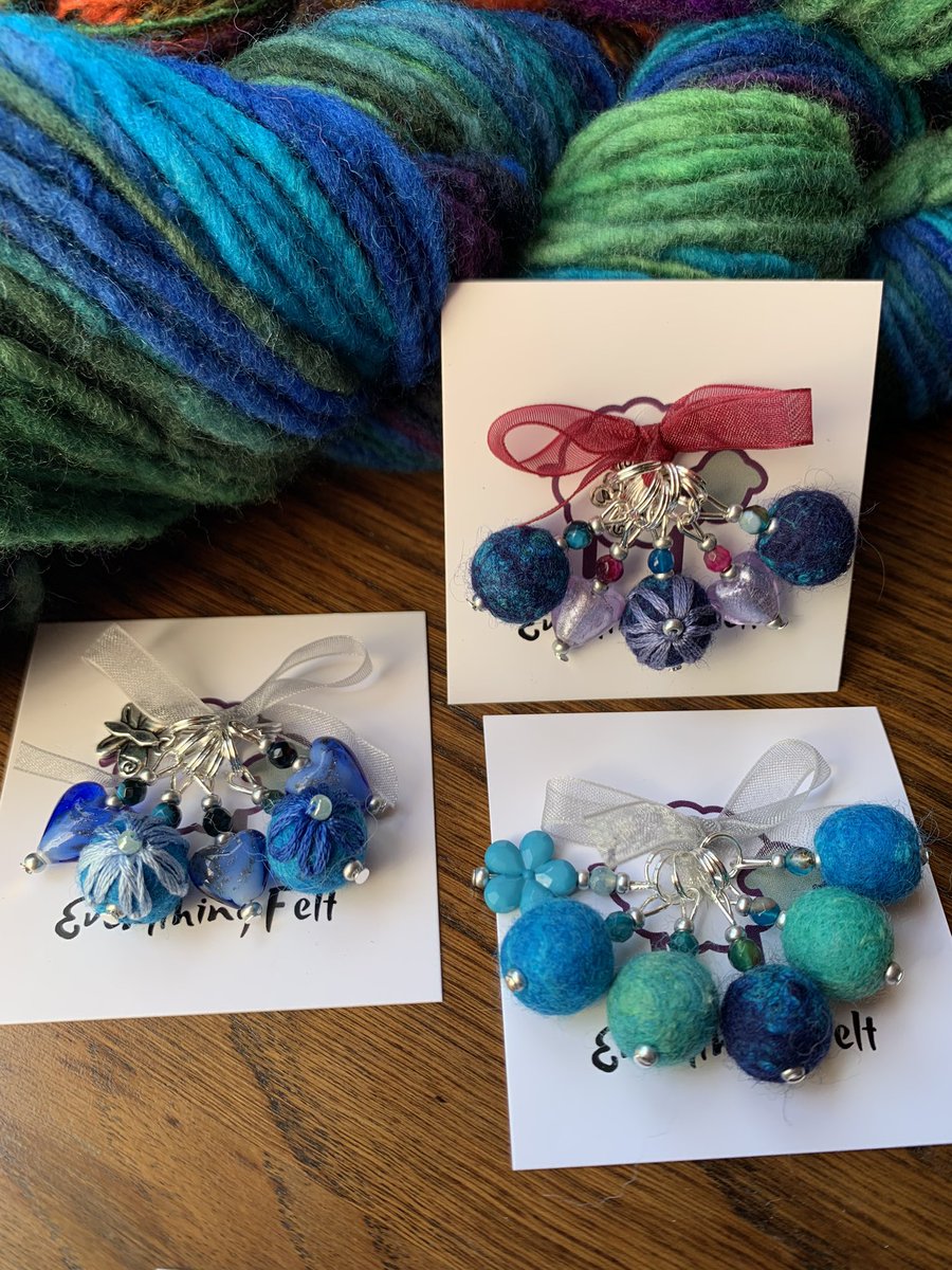 everything_felt's tweet image. Busy day adding to my knitting / crochet stitch marker collection🧶🐑 #knittingaddict #loveknitting #lovecrochet #handmade #lovewool #felt