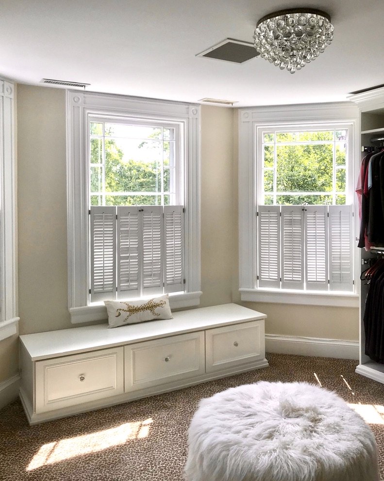 Closets's tweet image. Designing a Master Bedroom Walk-in Closet in an 1800's Historic House in Rye, New York, requires expertise and finesse. A great design solution by our Senior Designer, Linda Cunningham, made it look part of the old charm! In Custom White Painted Wood. Made in NY by transFORM.