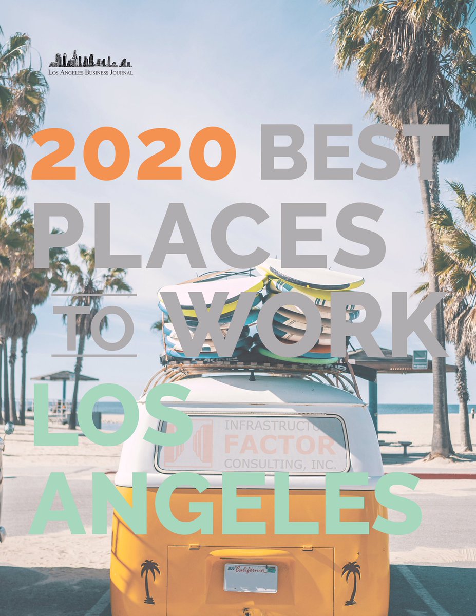 ifactormep's tweet photo. We’re #4! Thrilled to announce that iFactor has been named the #4 #BestPlacestoWork in LA by the #LosAngelesBusinessJournal! This means the world to us as our rank is based primarily on feedback from our talented team. Thanks @LABJevents & @BestCompaniesGP ! #ifactormep #bptw2020 https://t.co/qRIWorFFup