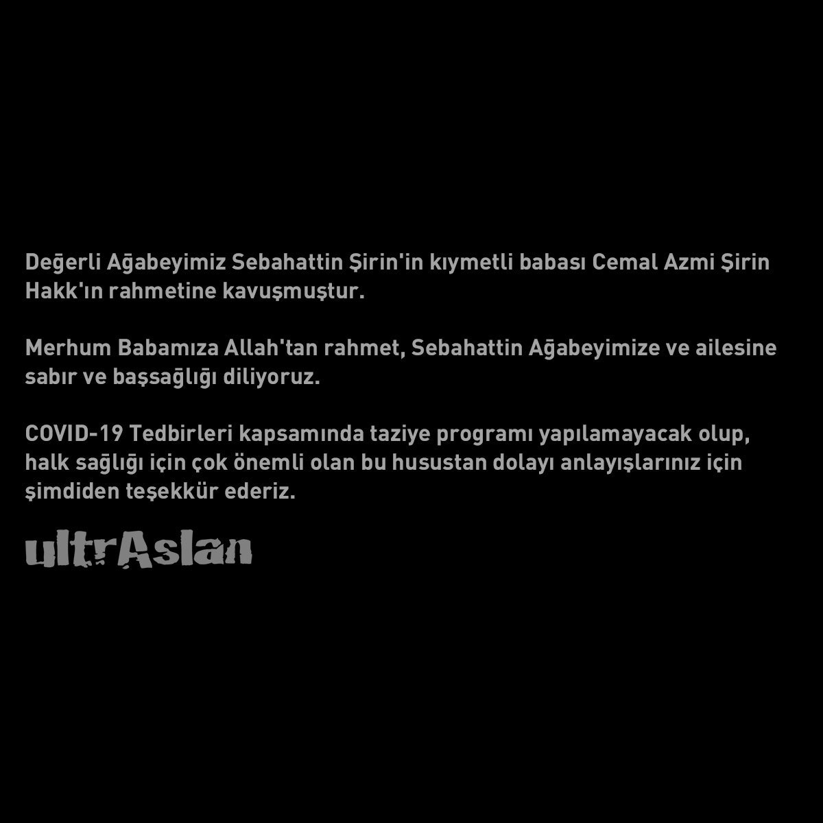 BAŞIMIZ SAĞOLSUN...