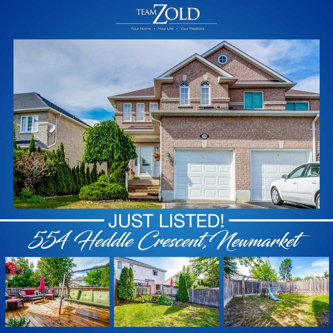 TeamZold's tweet photo. NEW LISTING - 554 Heddle Cres, Newmarket!
🏠 Amazing Stonehaven Family Semi On Quiet Crescent!
🏠 Fantastic Layout with Many Updates, Private Yard, Room For Entertaining!
📲 More pictures and info at https://t.co/Z5dJnyQbEo
☎️ Call us at 905-731-2000 https://t.co/fISsrCR4uV