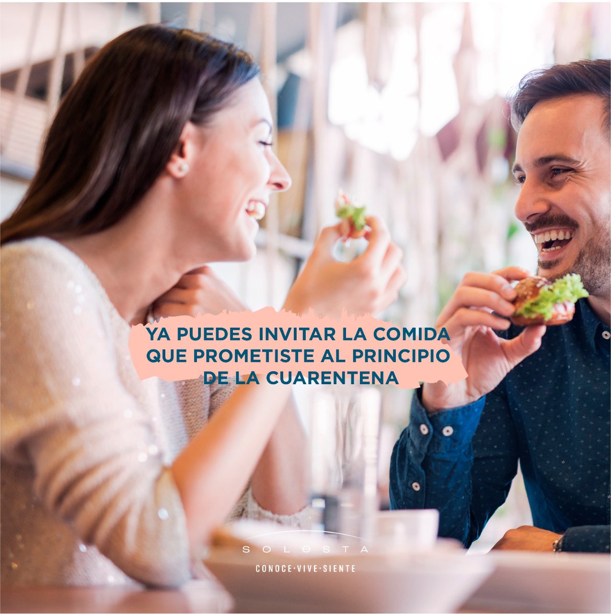 ¡Es momento de poner fecha y hora! Etiqueta a esa persona con la que quedó pendiente esa comida en #Solesta, tu #EspacioAbierto.