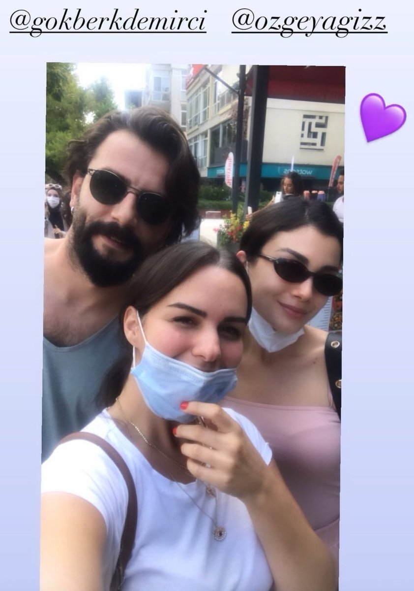 CastleVivita's tweet photo. Yeah!!! New ÖzBerk's selfie came out today (thanks Başak lady for the pic 😷🤳). It's always so great to see our lovebirds outing together 🐣🕶🐻💜, they both were missable lately on social media! But they're back and look happy. #dimpledcouple #ÖzBerk #ÖzgeYağiz #GökberkDemirci https://t.co/NdJpvOZg67