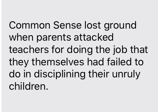 Today we mourn the passing of Common Sense - though to be fair I thought he had passed some time ago...