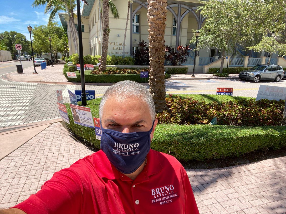 BarreiroFL's tweet photo. Beautiful day to vote in #KeyBiscayne! Polls are open until 7pm! #Vote57 #VoteForBruno #ProvenLeadership #FL112 https://t.co/vugeZ7NxcT