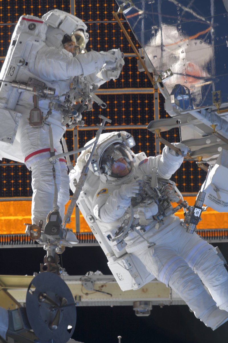 Astro_Jessica's tweet photo. Today marks 100 years since the #19thAmendment was ratified, granting women the right to vote in the US. It remains equally as important to exercise our right to vote to ensure humanity’s progress. We can accomplish amazing things together. #AllFemaleSpacewalk #womenvote100 https://t.co/4N3ohs7EO9