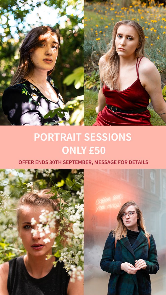 OFFER ON PORTRAIT SESSIONS- NOW ONLY £50!
Email me at lucybethphotography@gmail.com for details.

(Midlands based photographer, UK)