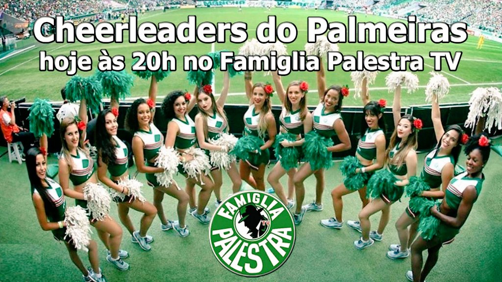 famigliapalestr's tweet photo. HOJE 20h vai rolar LIVE com as Cheerleaders do @Palmeiras
https://t.co/XFxLh2XBKJ https://t.co/ZmTX7qmCmh