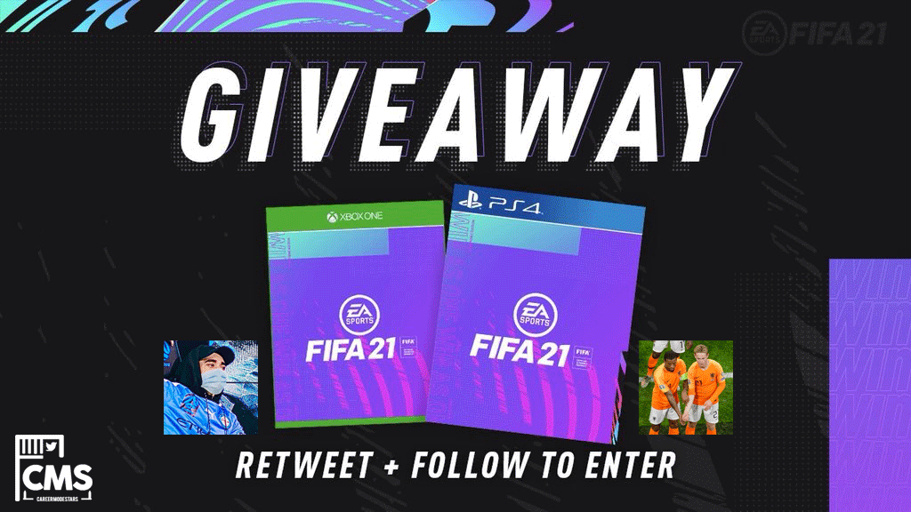 CareerModeStars's tweet photo. #FIFA21 Giveaway!

🔁 RT

✅ Follow:
@MarcusGomesFIFA
@DillonGomes
@CareerModeStars 

Good Luck 🙌 https://t.co/CZ0WV1iyZH