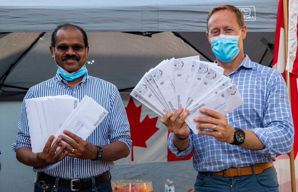 PeterMacKay's tweet photo. It was incredibly encouraging to connect with so many people — like my friends @BobSaroya, @PaulCalandra and @JobsonEasow — who share our campaign’s vision of a more united and prosperous Canada. A brighter future is just around the corner! #UniteBuildLead https://t.co/IErPZC3sbW