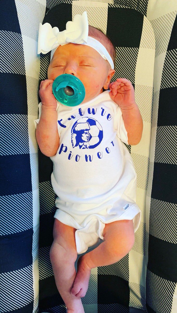 DuchesneSoccer's tweet photo. We welcomed a future State Champ to the team over the weekend. Congratulations to coach Alli and her family on the arrival of baby girl Haidyn!!!! #ForeverPioneers https://t.co/1YPSqjXPTE