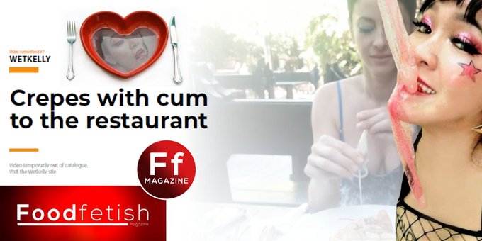 OMG! Love to see https://t.co/DQACUfEF8y empty the cum dripping condom over the crepes @FoodfetishMag