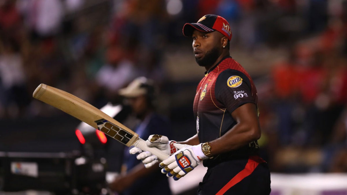 HomeofThePaltan's tweet photo. You know it's the #BiggestPartyInSports when this man gets going 👊

#TKRvsGAW #TKR #CPL20 @KieronPollard55 https://t.co/py3EGcrjvT