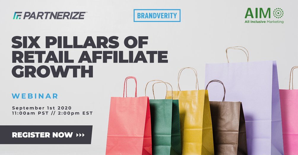 gtabet's tweet photo. Don't miss this Sept 1st Webinar! With Q4 and the holidays around the corner, join @TrustTheExperts, @BrandVerity, and @partnerize for an insightful look at today's Six Pillars of Retail Affiliate Growth: https://t.co/aBfPwfr3ln https://t.co/uwPrylLGjM