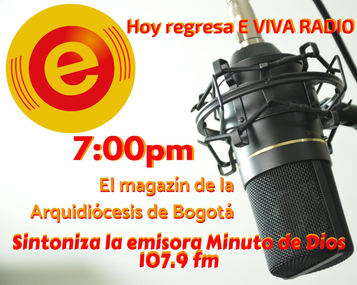 ¡¡Regresamos esta noche!! Escúchanos por la Emisora Minuto de Dios. <a href="/arquidiocesisbo/">Arquidiócesis de Bogotá</a> 
#FelizMartes