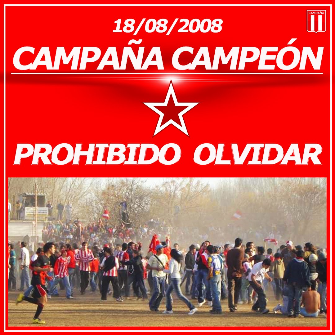 🏆 18/08/2008🏆
.
🇦🇹 CAMPAÑA CAMPEÓN 🇦🇹
.
⚽️ PROHIBIDO OLVIDAR ⚽️
.
#CampeónHistórico 🇦🇹
#unclubcadadíamásgrande 🔴⚪🔴
#VAMOSCAMPAÑA 🇦🇹