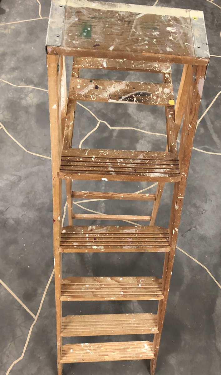 Thinking this old wooden ladder would look cool with a little sprucing up. Starting a new project is hard. Maybe, if I take it one step at a time?