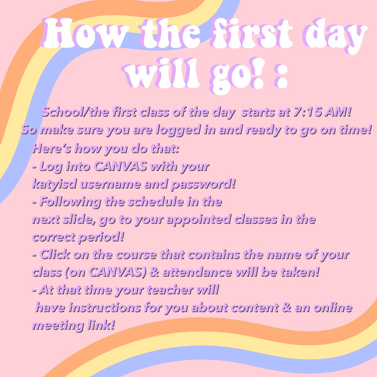 greenmchs's tweet photo. Hey Rams! If you haven’t checked creek speak yet here is some info on the first day :) Wish the best for everyone!! https://t.co/96kiTm2CEA