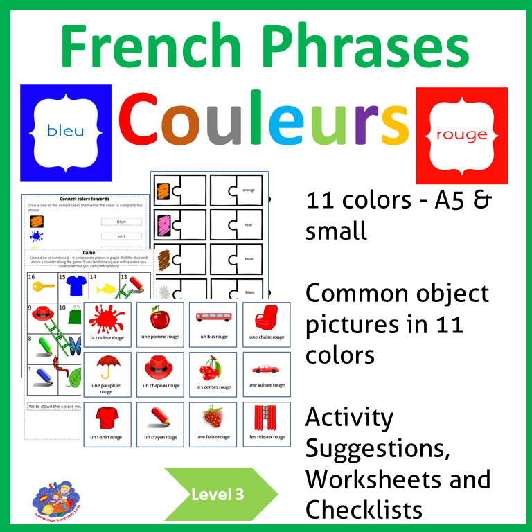 FrenchSpanishMB's tweet photo. Learn colours at phrase level in French!  #learnfrench #homeschooling #tpt #mfl https://t.co/Ja0sNVWuYZ