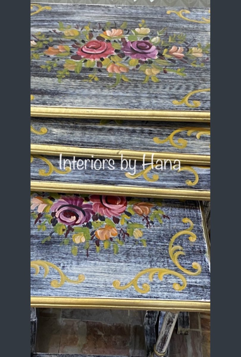 hana_interiors's tweet image. These 4 nesting Tables set would be such a lovely addition to your lounge or drawing room 😍🤩 Available in a color of your Choice ;) #nestingtables #interiordecorating #tables #interiorsbyhana #handpainted