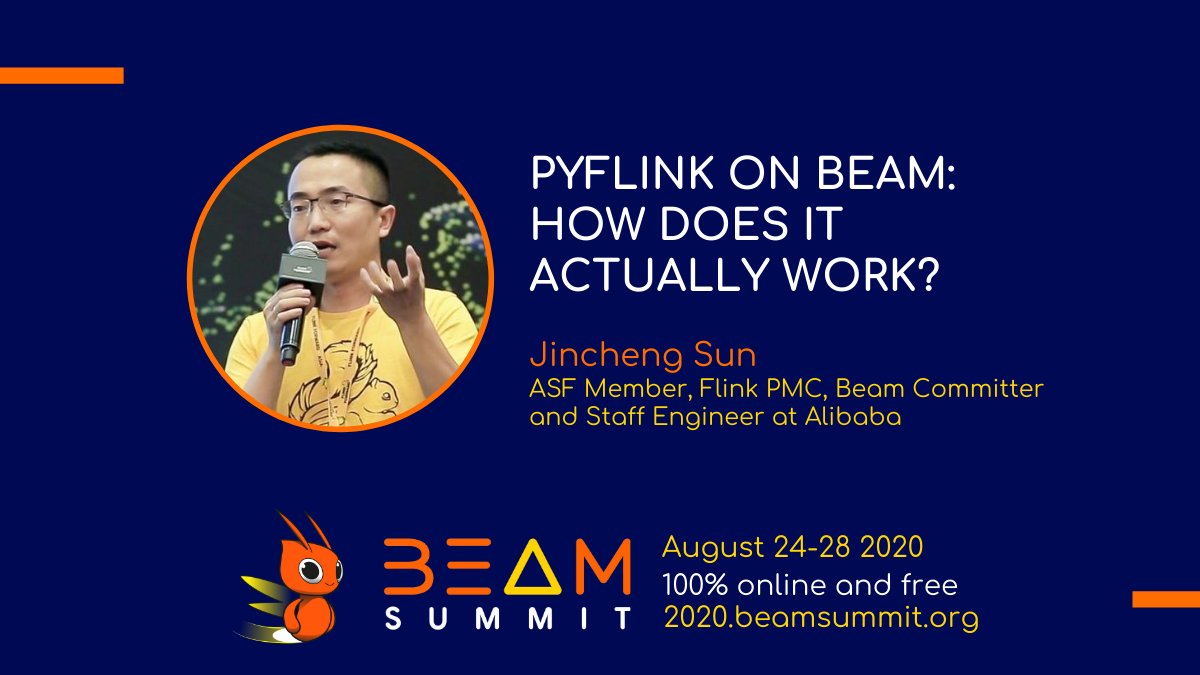 Do you know how does #PyFlink on @ApacheBeam actually works?
@sunjincheng121 will talk about this at #BeamSummit.
🔗 Program: 2020.beamsummit.org/program
🎟️ Free tickets: crowdcast.io/e/beamsummit

#DataScience #BigData #DataStreaming #StreamProcessing