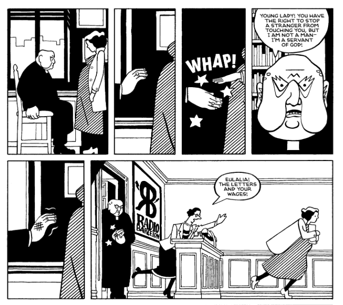 Fantagraphics Books On Twitter This Intense But Comedic Noir S Quirky Proceedings Are Granted An Unsettling Edge By Pulido S Winsome Minimalist Black And White Art Reposting This Excellent Publisherswkly Review Of Raycopulidor S Ghostwriter