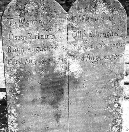 The story goes that a drifting cowboy, infected with diphtheria, passed through, stayed with the family, and drank from the common water dipper - and within 3 weeks in August 1892, their 4 children (Ollie, Oscar, Otto, & Valta) died from the disease. Two more children (...)(6/20)