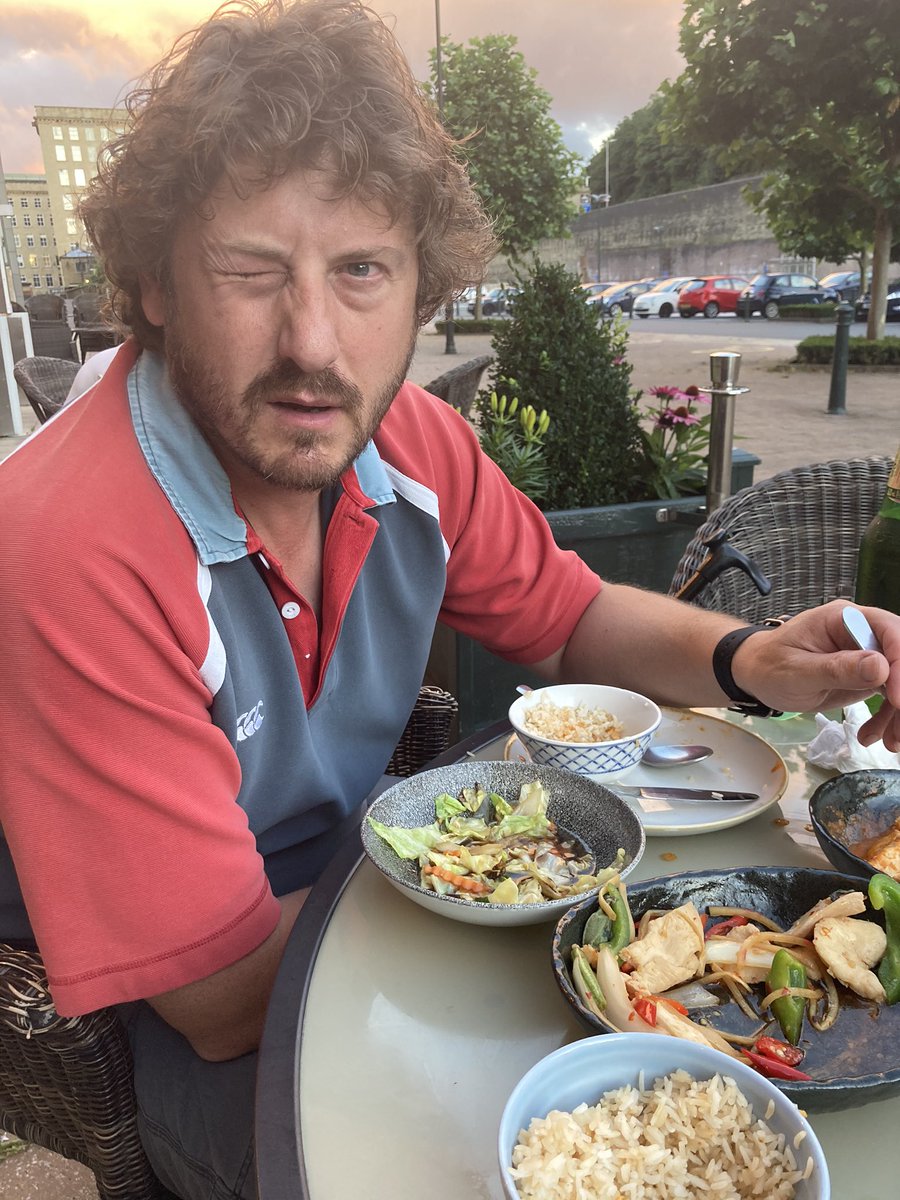 Me and David eating at Thai Corner <a href="/monteblan/">Richard</a>