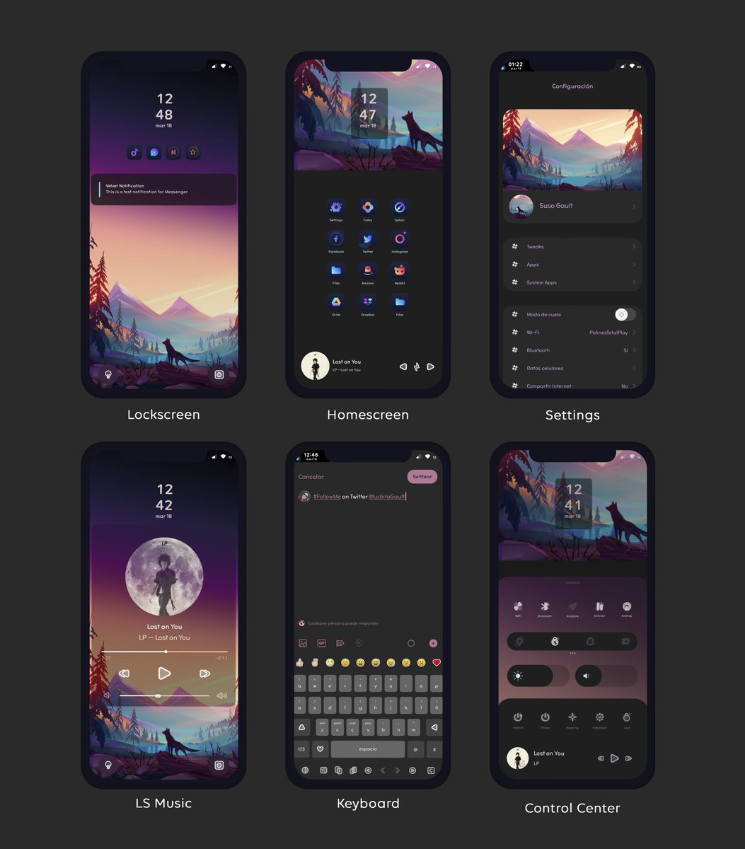 LobitaGault's tweet photo. Fox Colors 🦊
#Bladient @ghanipradita
#Reva by @alolastmoment
#RatnaCC @MartdaLazuardi
#TaroStatusbar @Sodaisidiot
#Shortmoji @MiRO92
#Font Heartheat 85 by @Alexman1979
#Masq SG-Moon, #SettingIcon #️⃣White, #Switch TurnOff & #Arrow 2 by me (Link in Bio) https://t.co/JkkV8ZNARA