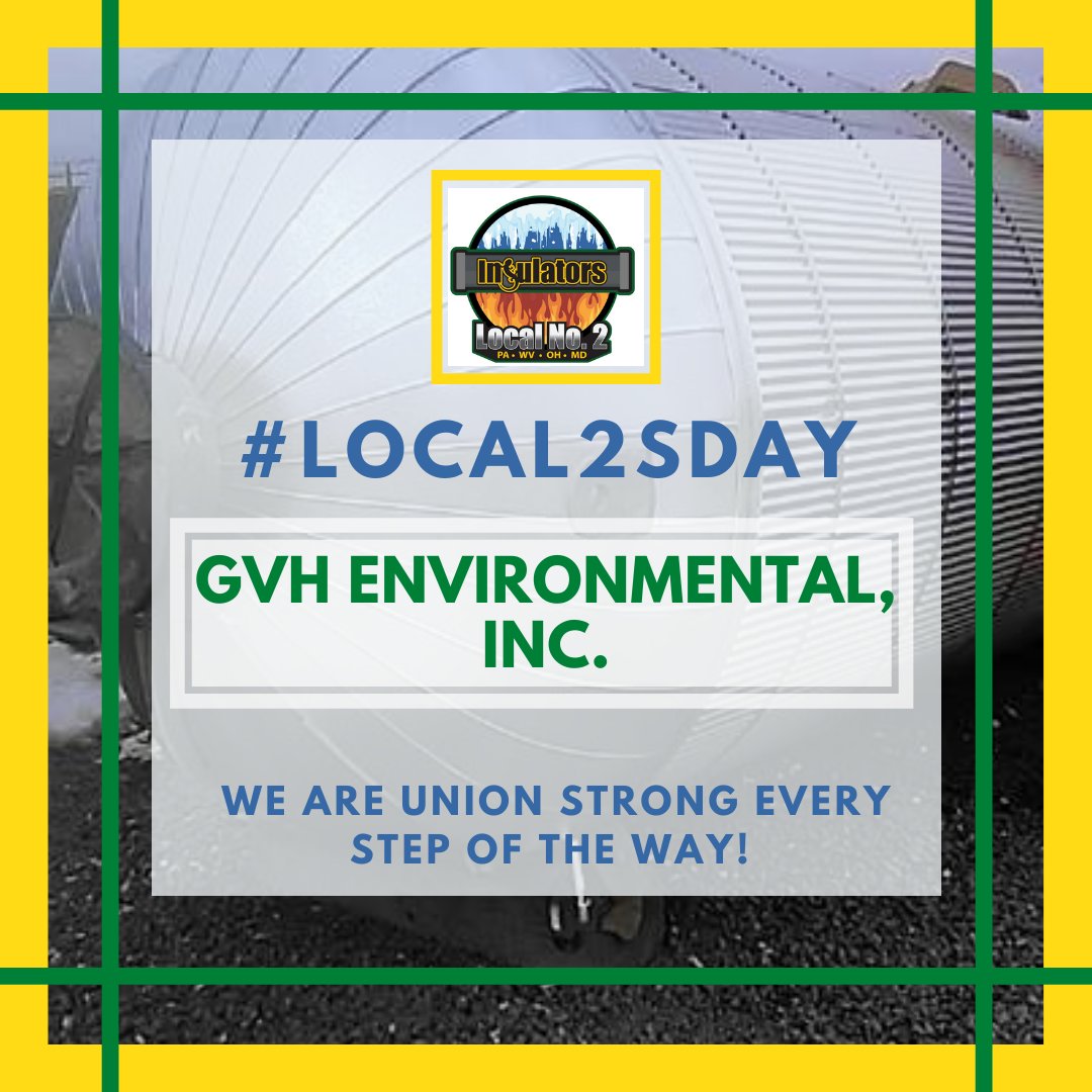 InsulatorsL's tweet photo. #Local2sday We continue our thanks to two more of our contractors! We are union strong every step of the way. #ThankYouLocal2Contractors https://t.co/BQhEJMbCig