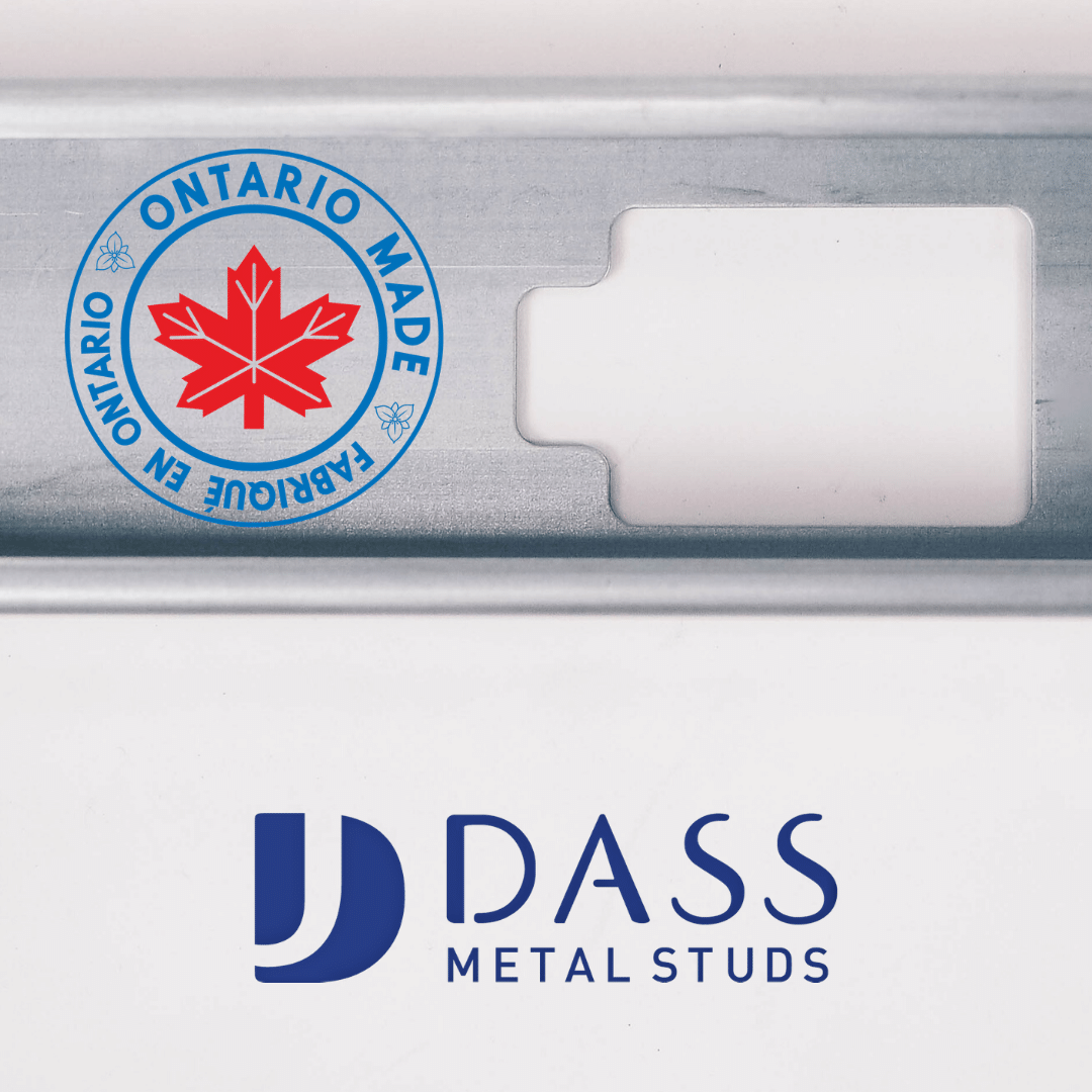 Now recognized under the “Ontario Made” program!
All our steel is locally sourced and manufactured.
.
.
#metalstud #canadianmanufacturer #dassprostud #dassmetalproducts #metaltracks # structuralframing #steelframing #ontariomade #ontario