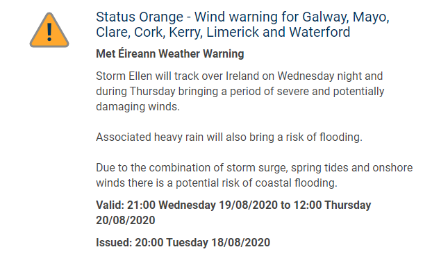 MetEireann's tweet photo. #StormEllen https://t.co/fSNGOVMQPK