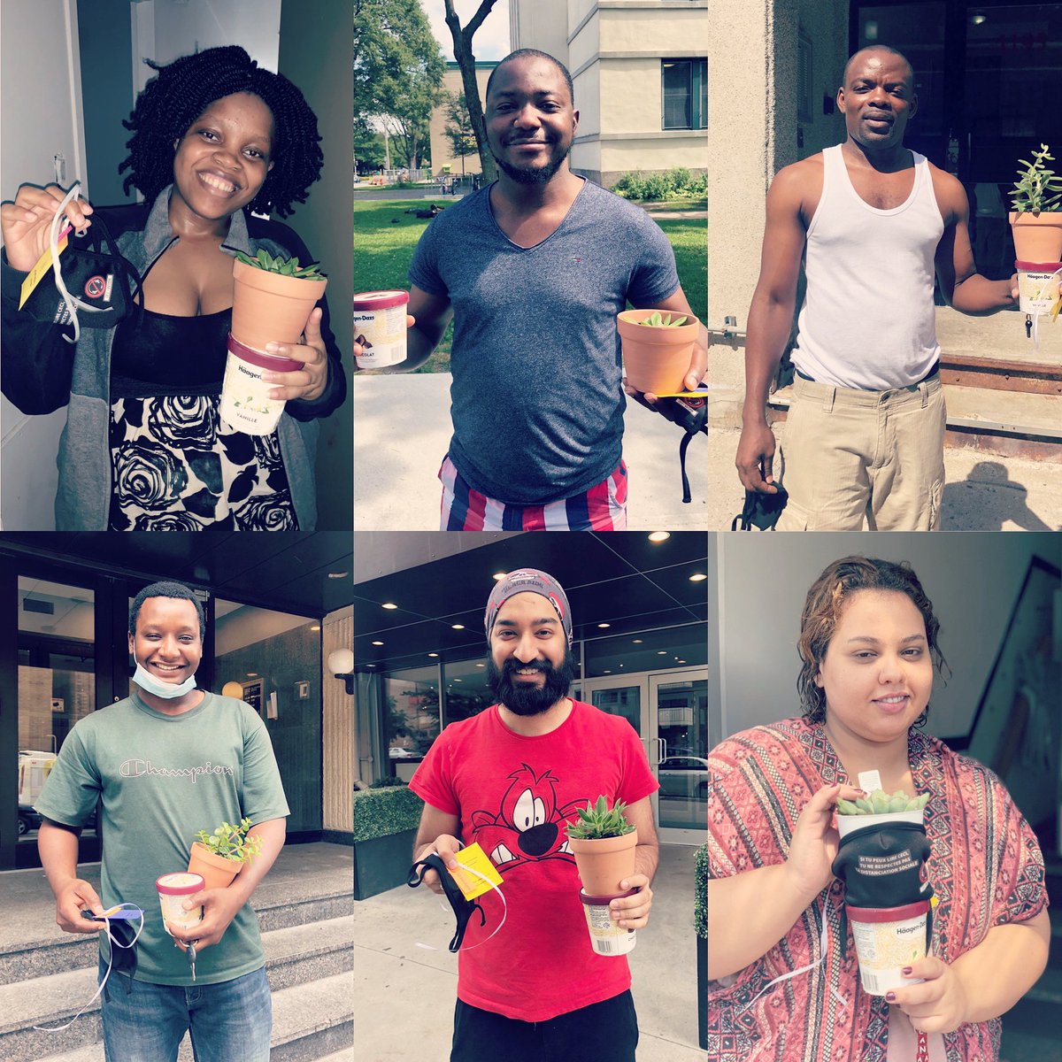 iosolutionsca's tweet image. A few of the happy social club members who got their special package! 🍦🌿😷 Quelques membres du Club Social qui ont reçu leur livraison à domicile! #clubsocialios #teamiosolutions
—
🍦 @haagendazsca x @provigoqc 
🌿 @marsolais_mtl 
😷 @westcoshop
