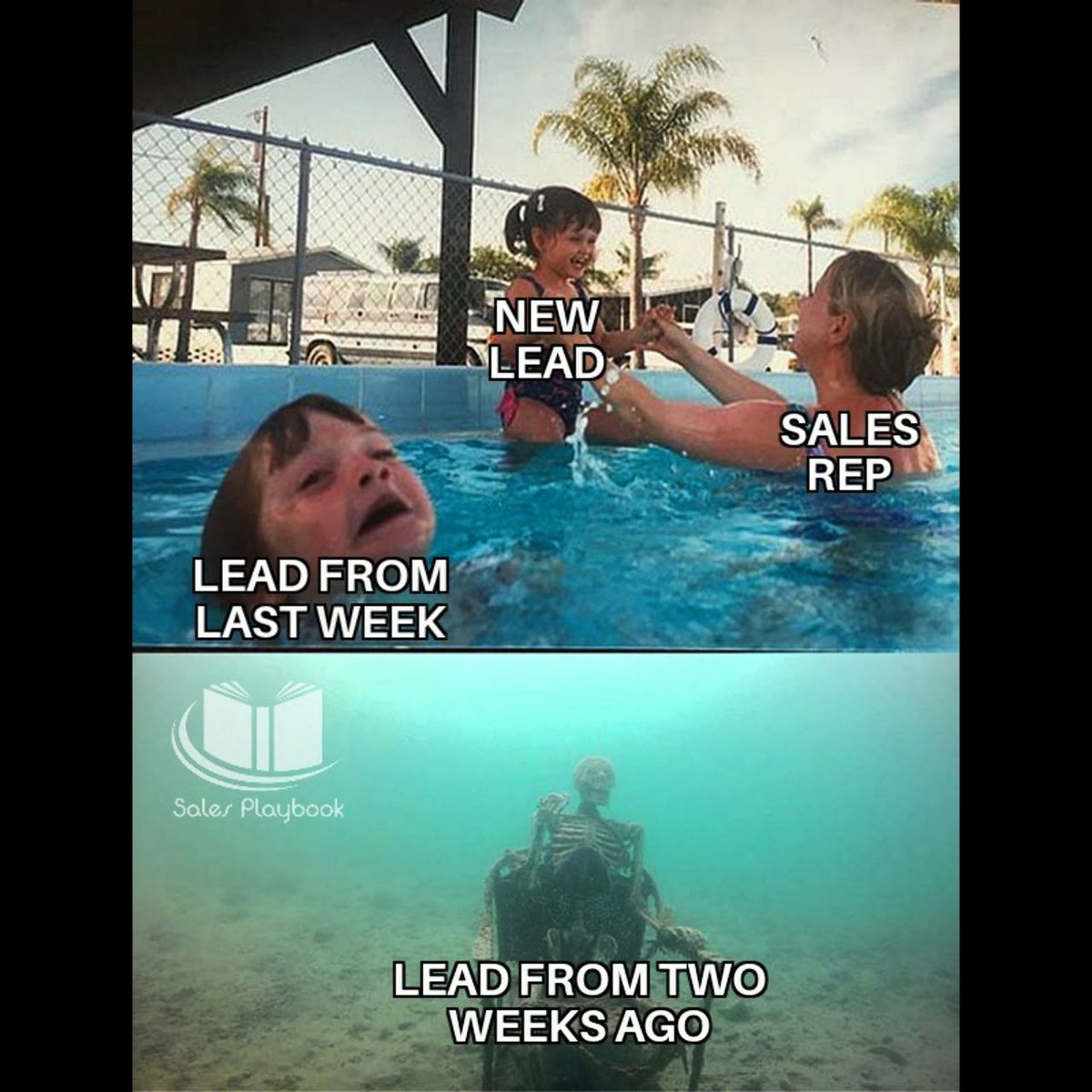SalesPlaybook_'s tweet photo. Getting new leads is great, but don't neglect the ones you already have! Always follow-up with all your leads or risk losing the opportunity like in this picture! 😂
#sales #salesplaybook #salesteam #saleslife #salespeople #b2bsales #salessuccess #salesmeme #salesfun https://t.co/N5dh0Nhybf