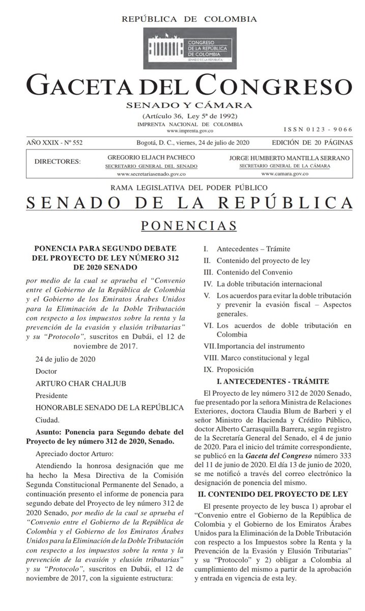 ComiteSanturban's tweet photo. #Atención Mientras Colombia pide al Gobierno que defienda el agua, descaradamente @IvanDuque presenta a @SenadoGovCo proyecto de ley que ratifica acuerdo suscrito por @JuanManSantos para otorgar beneficios tributarios a @Mubadala- E. Árabes dueños de Minesa. #NoRegalenSanturbán https://t.co/SLRCFLvJaq