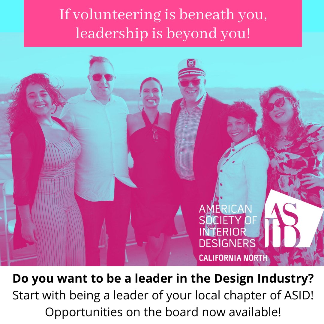 ASID_CANorth's tweet photo. Are you ready to become a leader in your industry?  Contact us for leadership opportunities! 
Administrator@can.asid.org https://t.co/v9vDX8hRW7