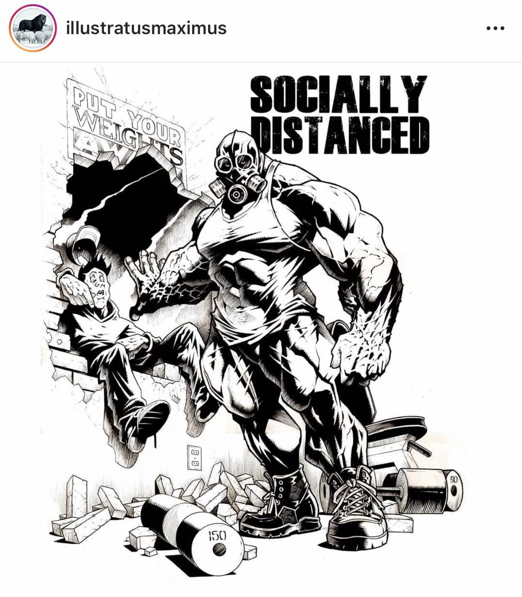 bleckrocks's tweet photo. Drawing by Jerry Beck of Iron Asylum he’s my long time friends. #gymlife #getoutoftheway #trainhard #stayfocused #doyourpart #stopbeingabitch #dontbedecieved #goachieve https://t.co/srN9AjF7px