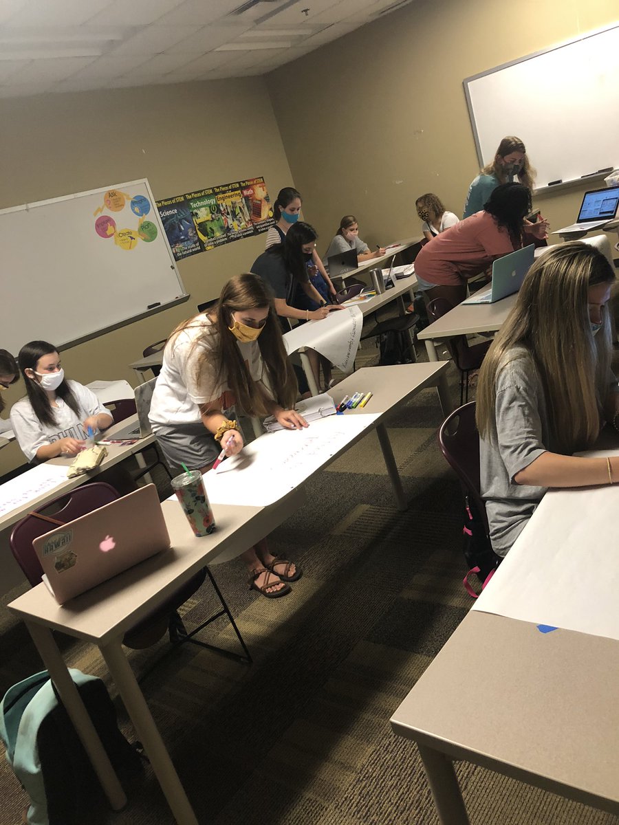 KFR_MathEd's tweet photo. Today in class we focused on what the Standards for Mathematical Practice (SMPs) mean and how they are a part of our state standards! #covidteaching #teacherprep #iteachmath #mtbos #teacherprep #troyteachered #teachertwitter #alabamateacher #visualrepresentations @TroyTeacherEd https://t.co/I2TzJM8l9f