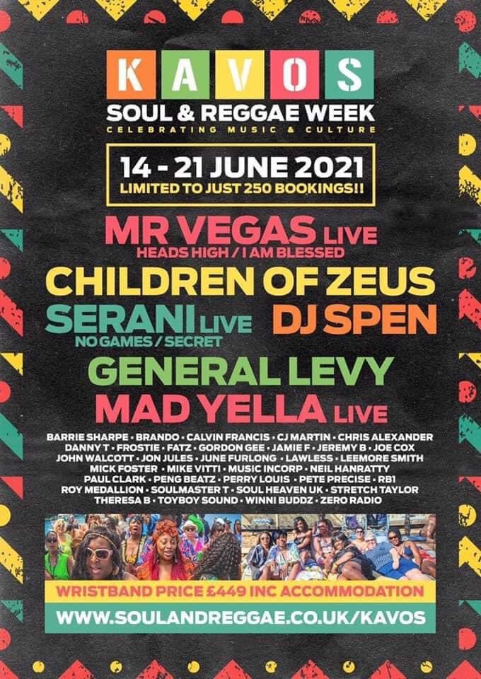 Ahh feels good to look forward to something again! 😅 can’t wait for this one! You can catch us at the Kavos soul and reggae festival next summer, playing along side some legends in the biz 💙
Tix available here 👇👇
soulandreggaeweek.co.uk