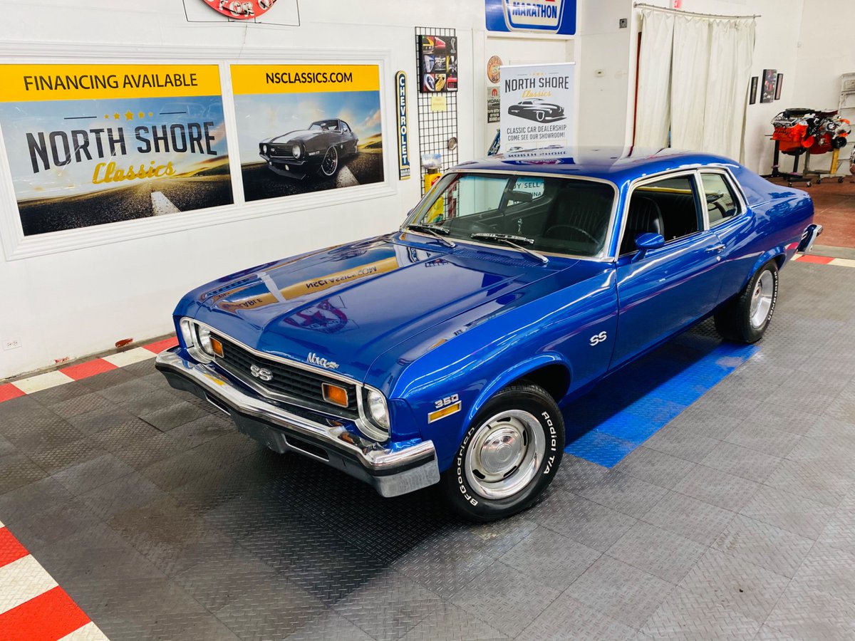 NSCC149's tweet photo. 1973 Chevrolet Nova SS Tribute - New Arrival!

North Shore Classics
149 N Seymour Ave
Mundelein IL 60060
(847) 393-7887
https://t.co/JeKNlxaC83

#New #Arrival #Classic #Chevrolet #Nova #Beautiful #Color #Classic #Blue #SS #Tribute #Muscle #Car #Great #Driver #Coupe #350Engine https://t.co/EQ4qfPN0yt
