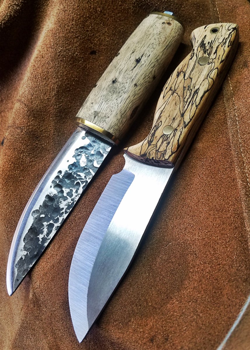 Bushcraft set, spalted tamarind handles. Puukko and MkIV 
#knife #knives #hunting #bushcraft #survival