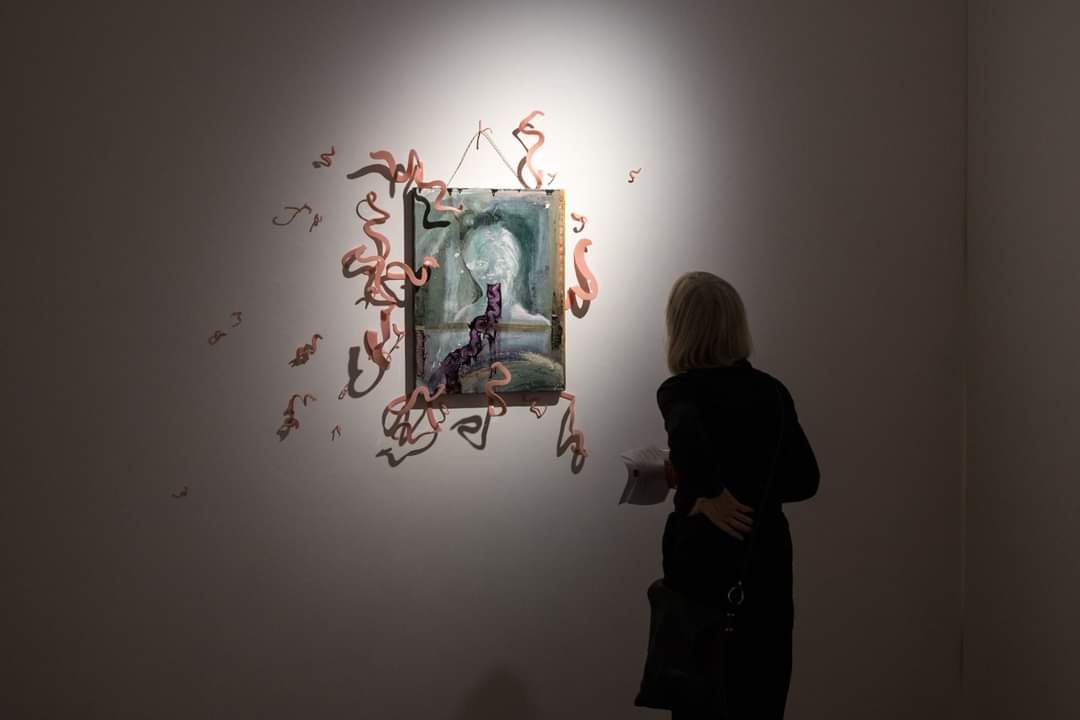 BelfastArtist's tweet photo. Big thanks to all at @PallasProjects for making my show 'Tossed in The Drink' happen. Great night! @artscouncil_ie @artscouncil_ie
@VisArtsIreland @opwireland
(photography courtesy of Viktorija Kacanauskaite) https://t.co/hVjHnGHUwA