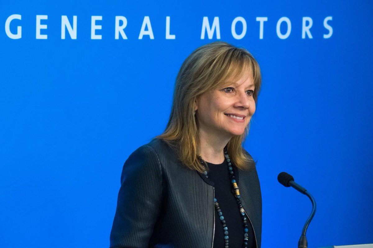 GM's tweet photo. Congratulations to our Chairman and CEO @mtbarra on being named one of Michigan's #WomenOfTheCentury by @USATODAY. Learn more and see the full list at: https://t.co/eLFb9J5eQ6 https://t.co/HPAAavHeZw